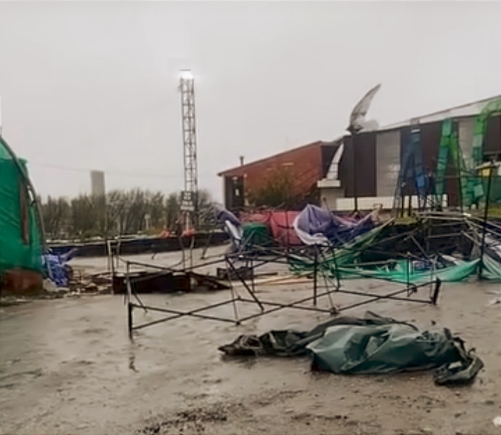 Temporal arrasa con módulos en “Ramadas” de Ancud