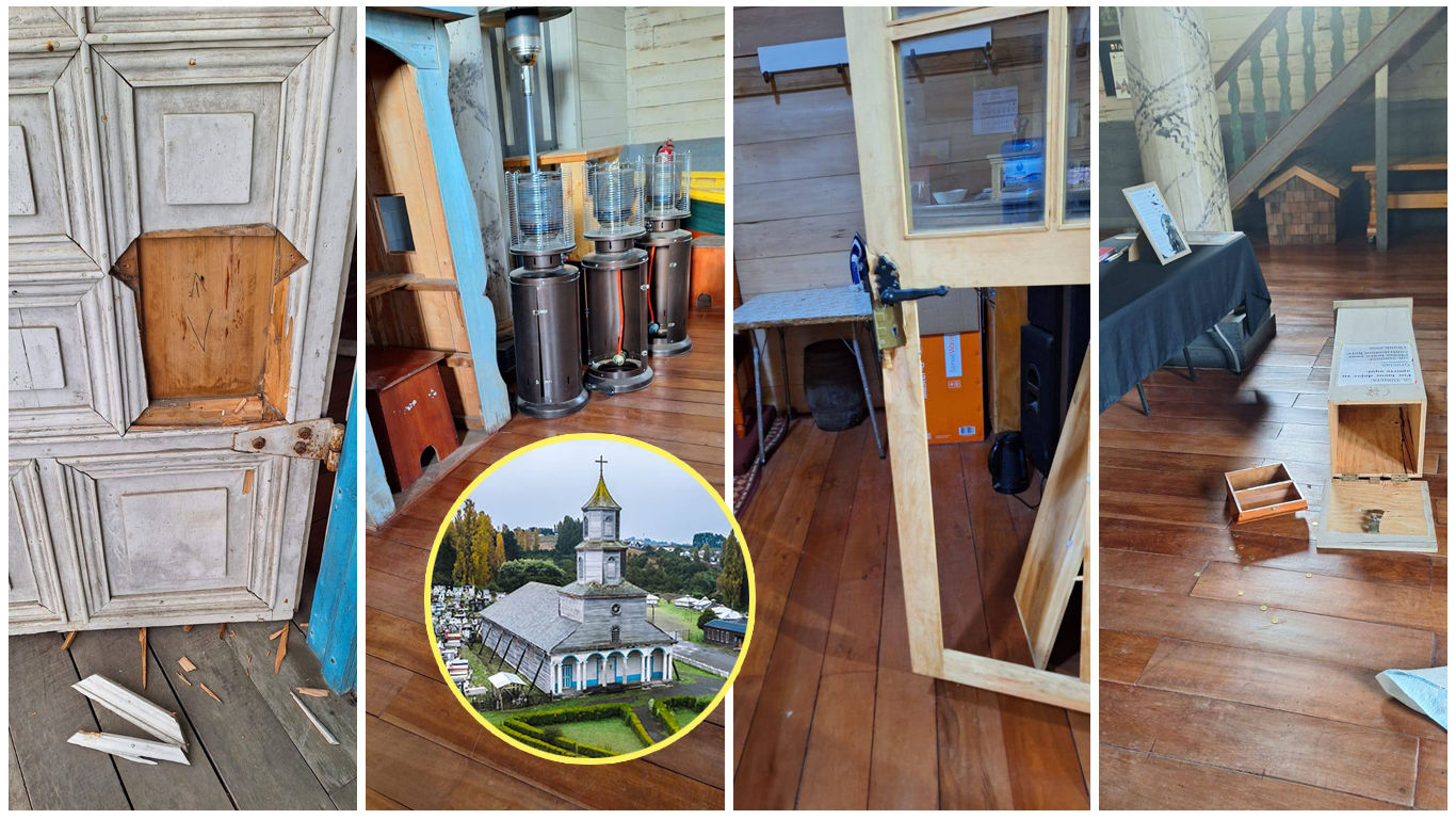 Robo en Iglesia de Nercón genera preocupación a días de la visita de la UNESCO a la zona