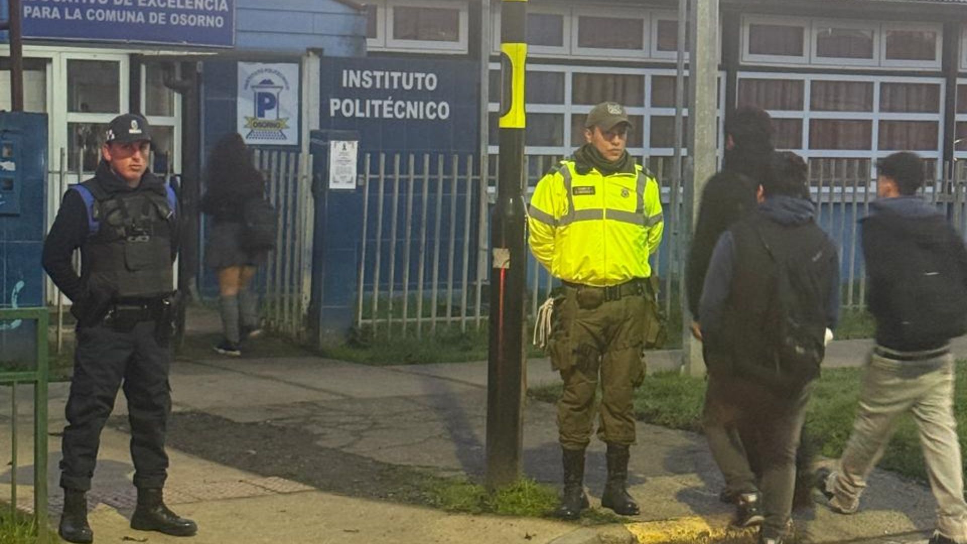 Refuerzan seguridad en liceos municipales de Osorno tras petición estudiantil
