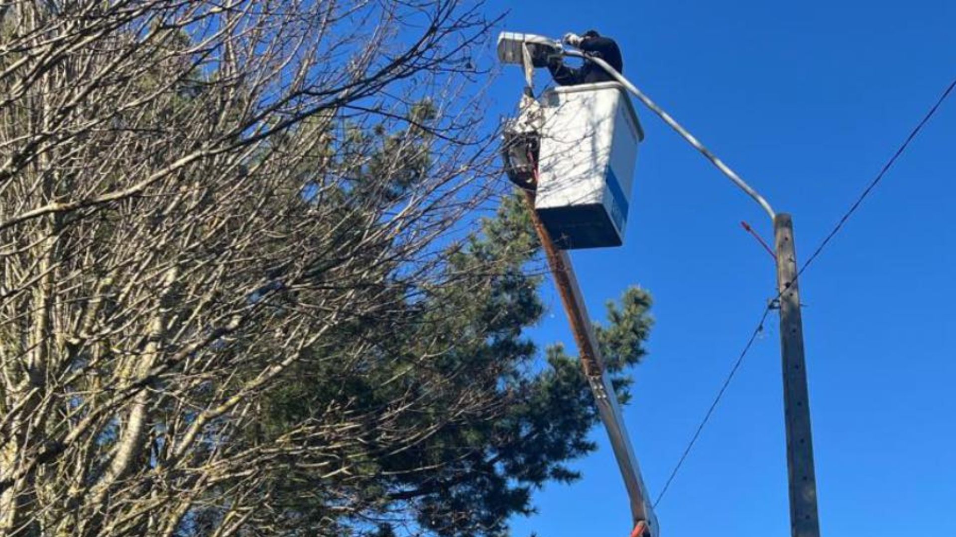 Puerto Montt mejora alumbrado público en isla Maillén con apoyo municipal