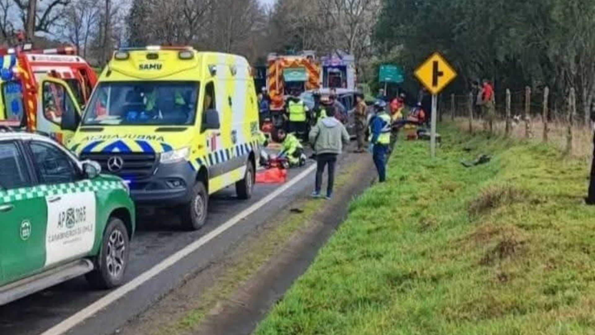 Tragedia vial en Frutillar deja una víctima fatal y cuatro heridos