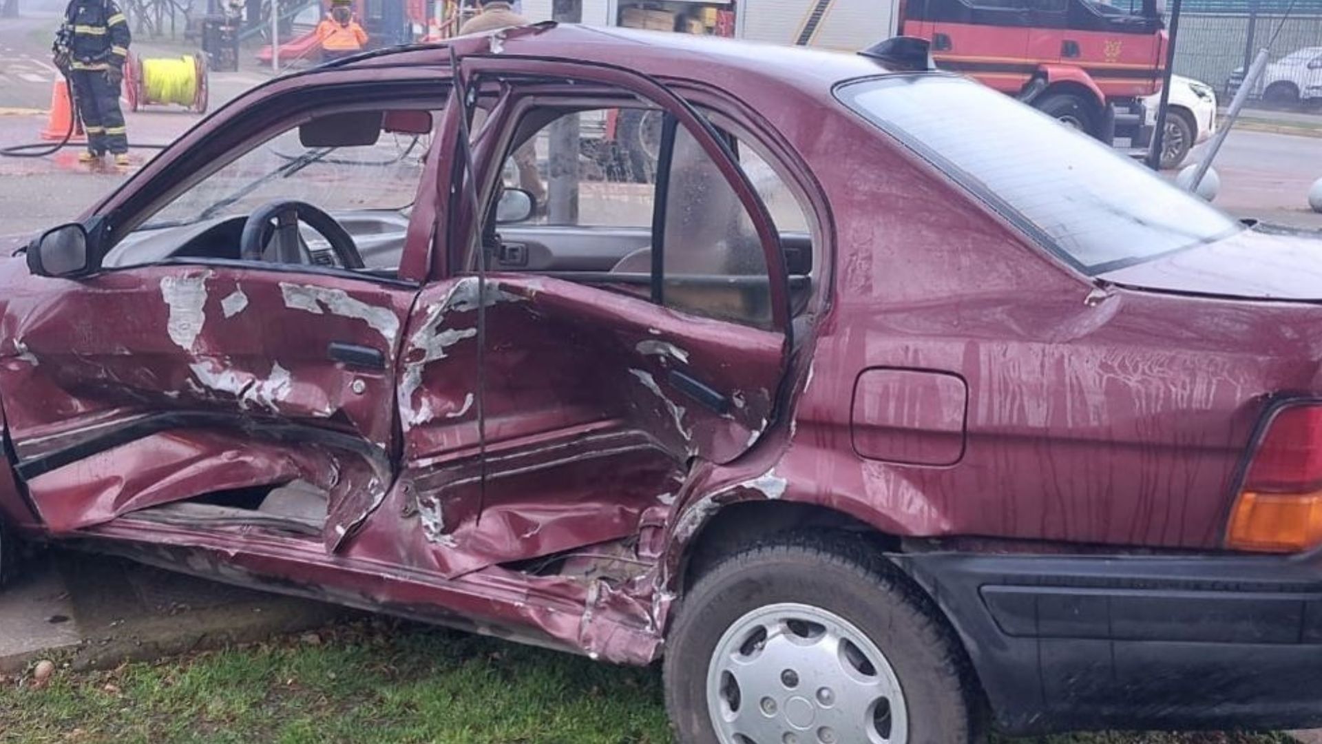 Colisión en pleno centro de Osorno deja un lesionado