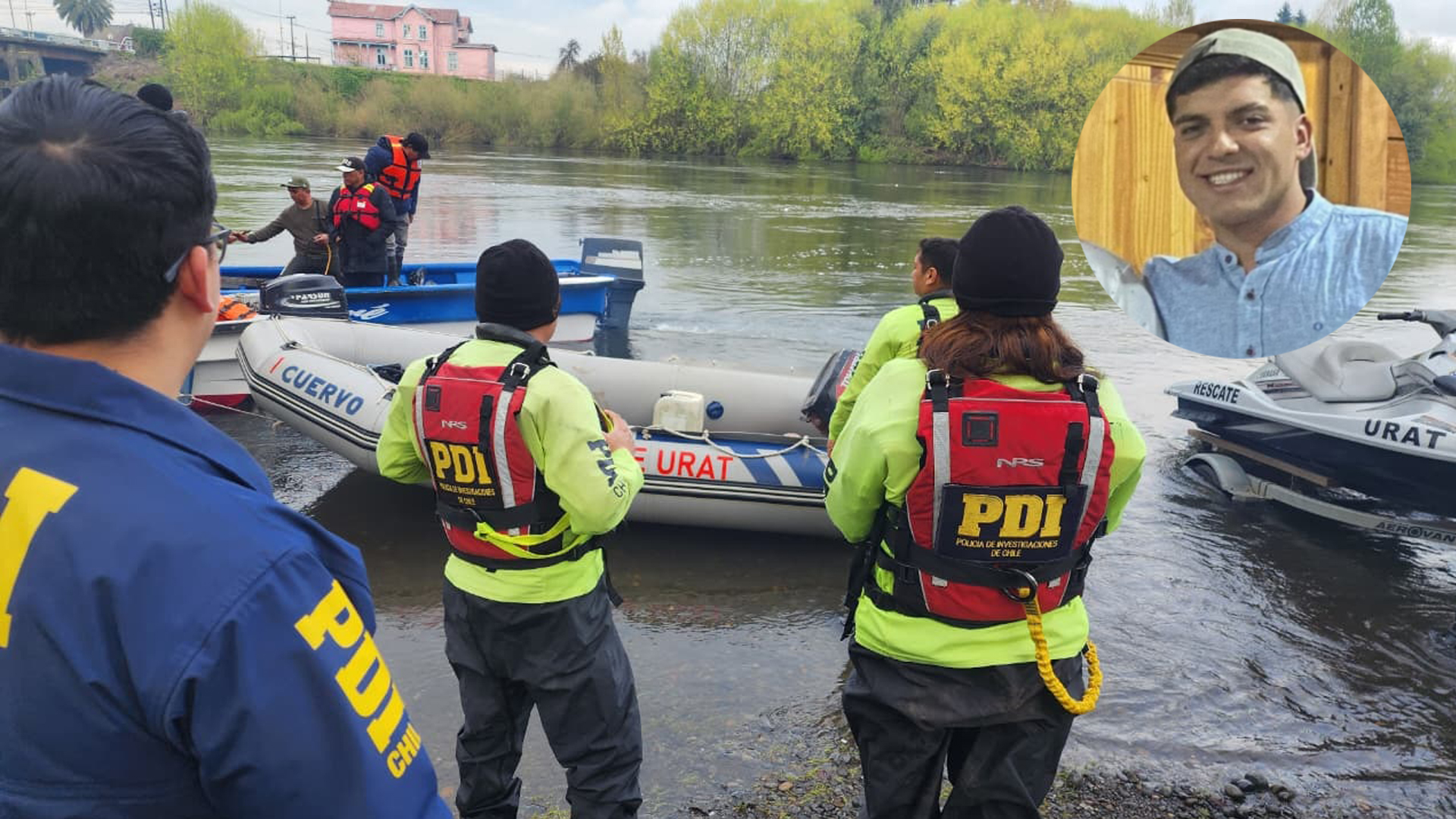 Crece la incertidumbre por el rastro de buzo mariscador perdido en el Río Rahue