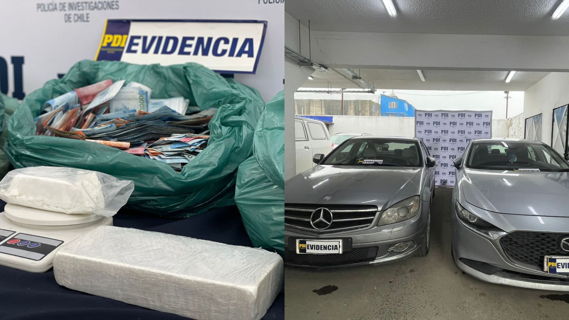 Histórico golpe al narcotráfico en Chiloé con taxista tras las rejas y $354 millones incautados