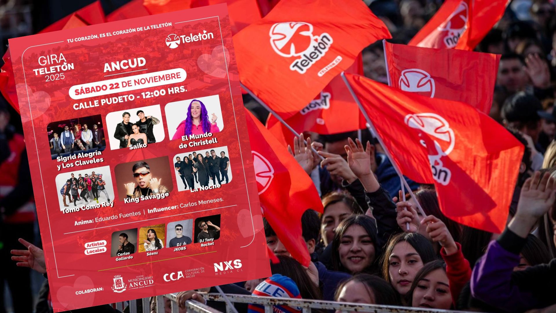 Teletón 2025 llevará su gira a Ancud y Castro este sábado