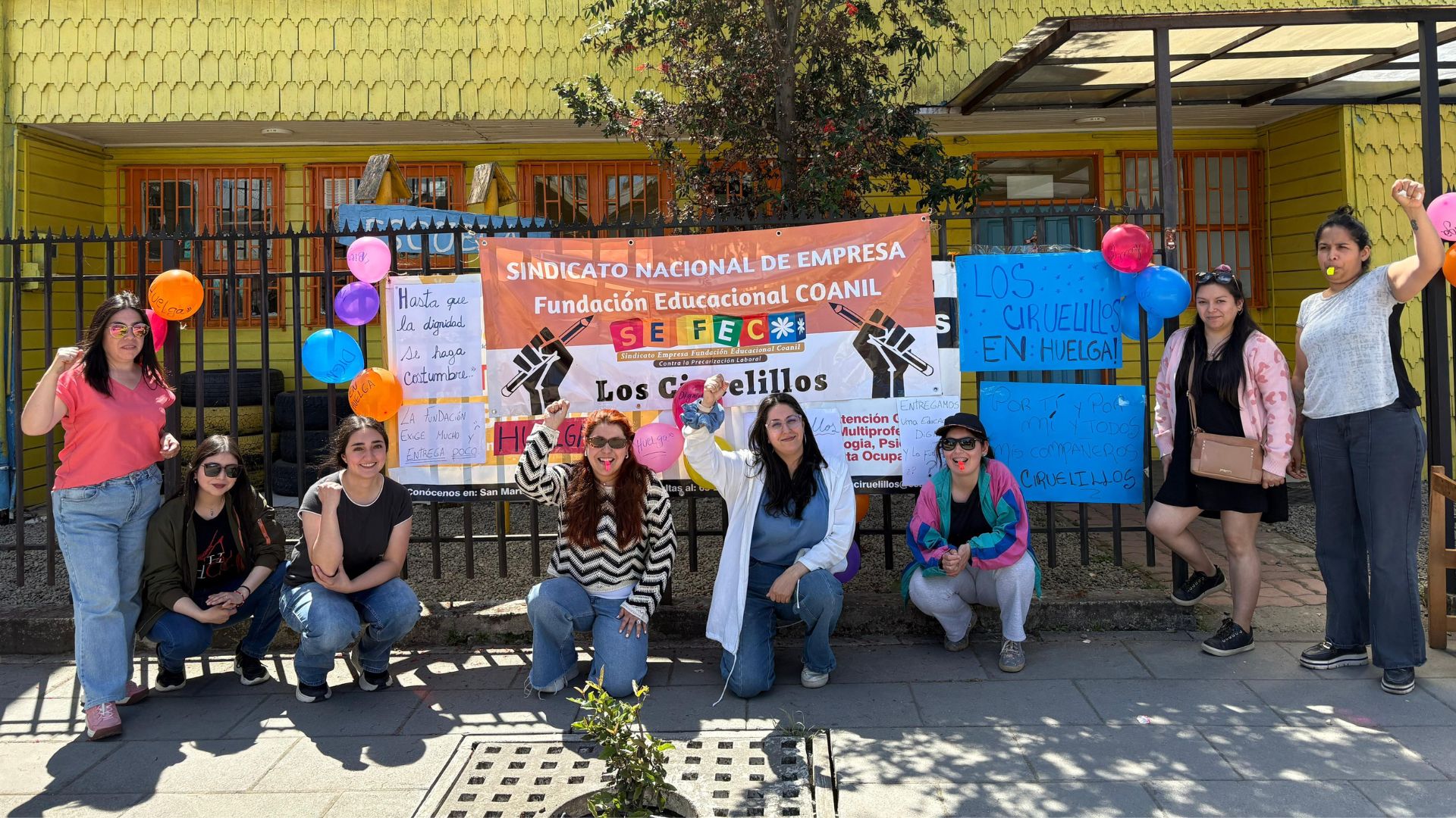 Trabajadores de la Fundación Educacional COANIL en Castro inician huelga efectiva y detallan amplio petitorio nacional