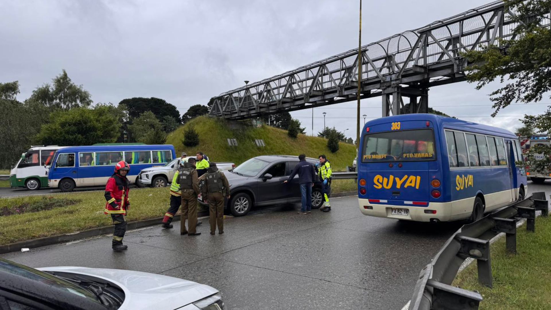 Múltiples choques complican la circulación en distintos sectores de Puerto Montt