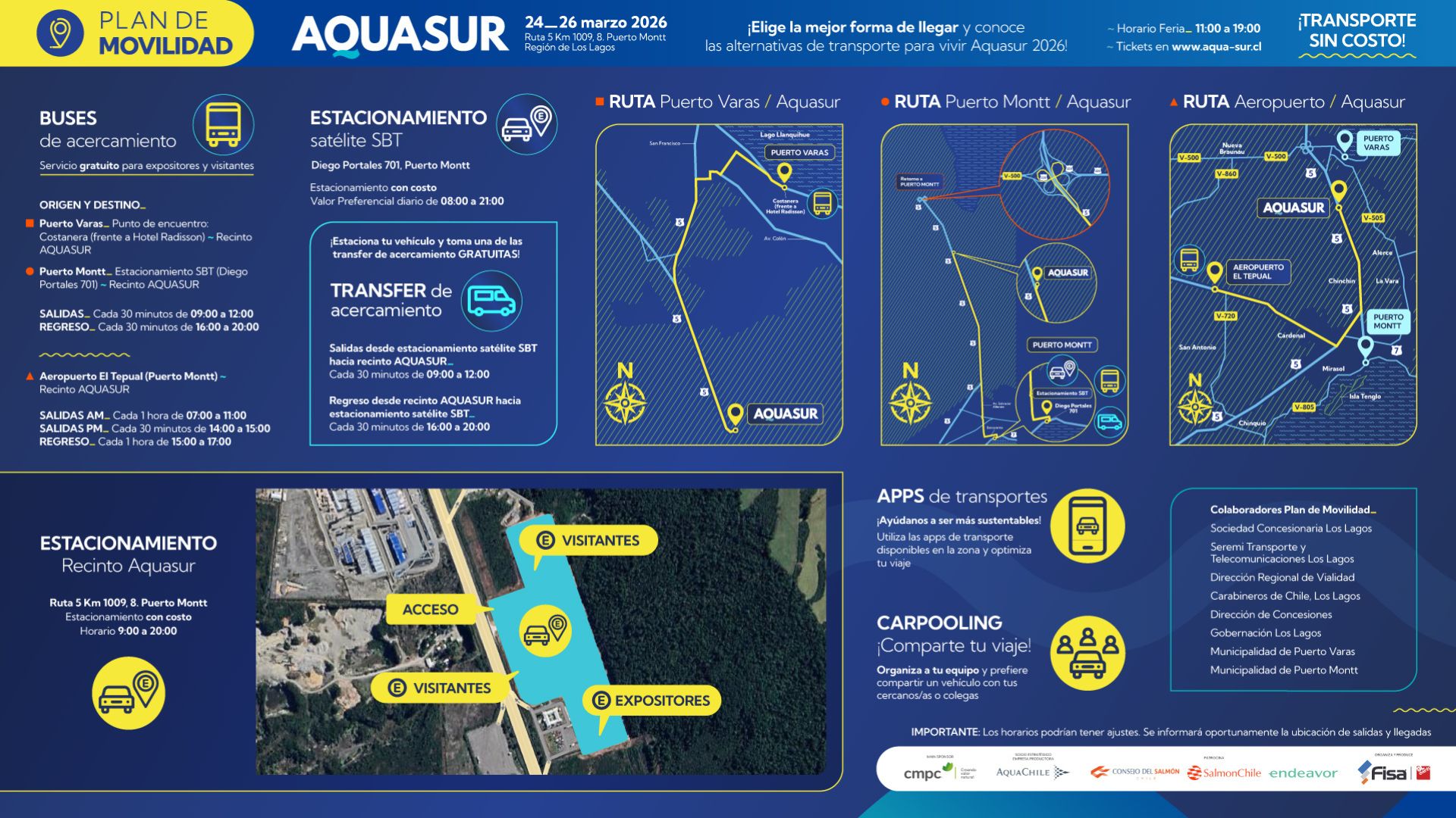 Conoce todos los detalles del Plan de Movilidad Aquasur 2026