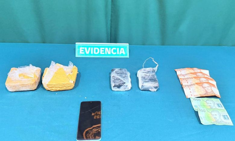 Carabineros del O.S.7 Llanquihue detiene a sujeto por tráfico de drogas en la Ruta 5 Sur