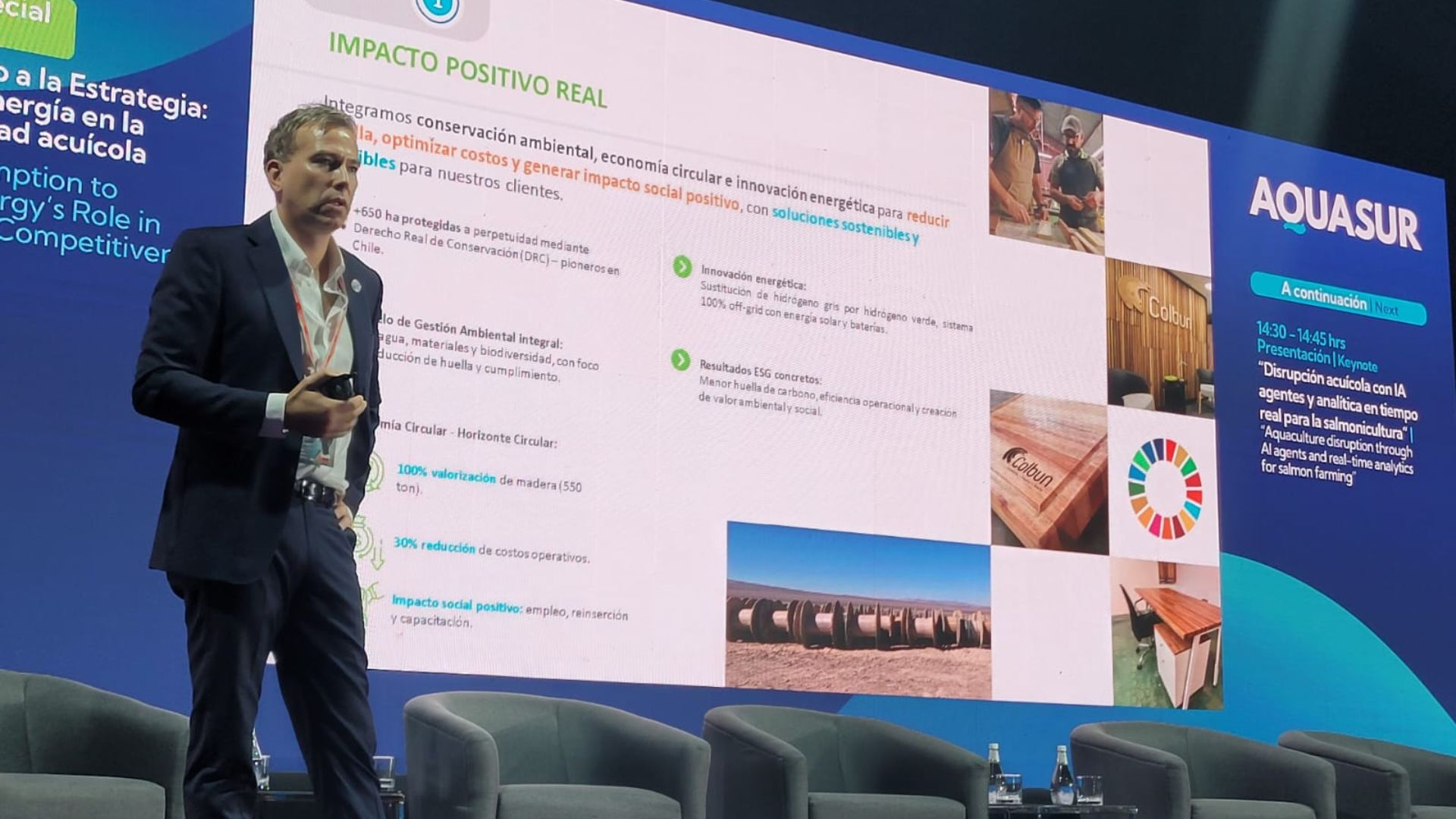 Colbún destaca en Aquasur 2026 el papel clave de la energía para potenciar la competitividad acuícola