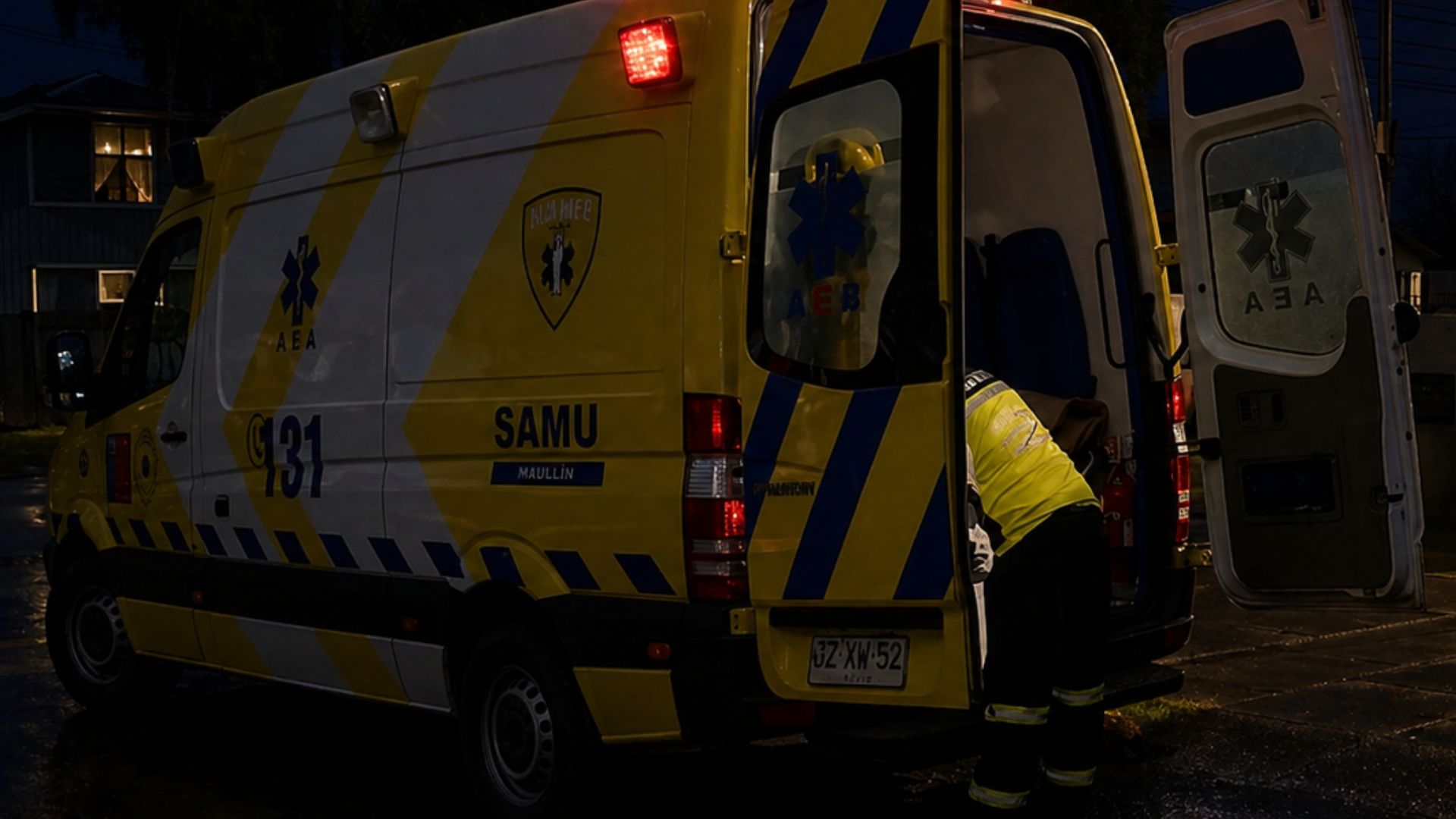 Grave accidente laboral deja a trabajador atrapado bajo bus en Frutillar