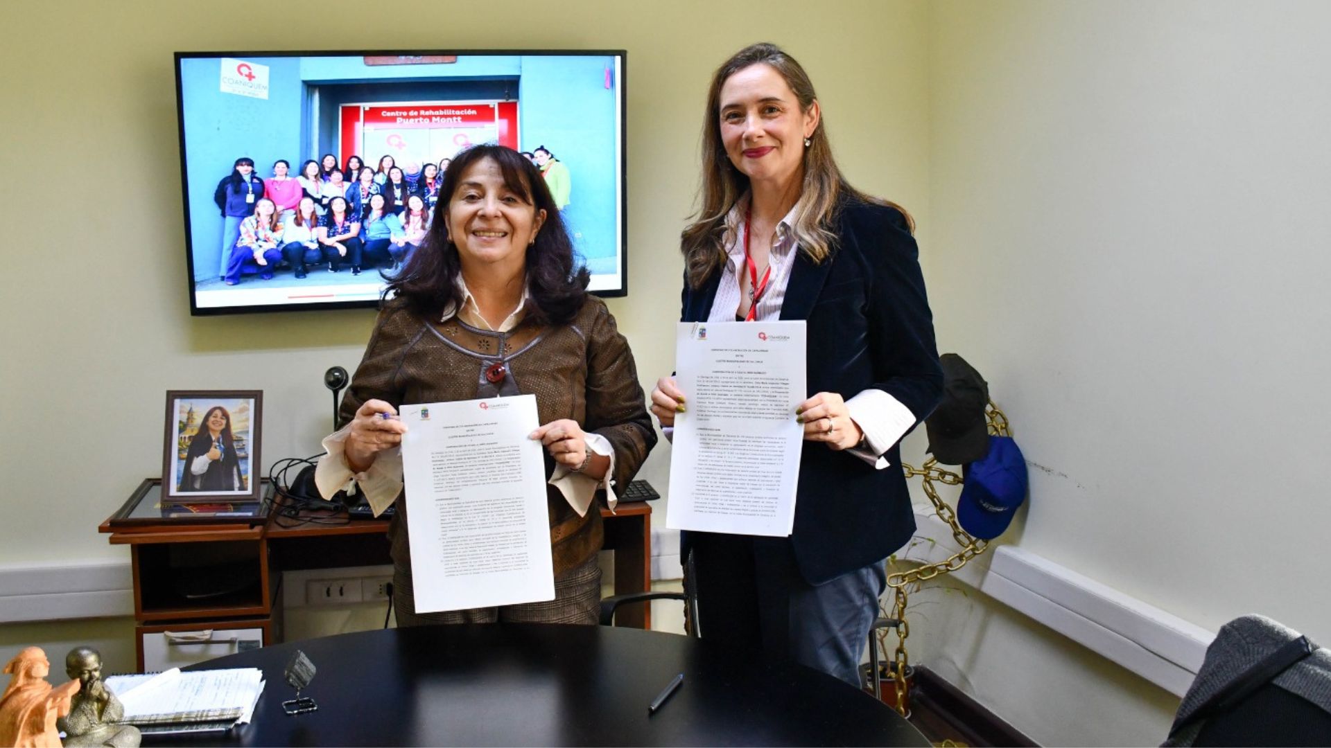 Dalcahue firmó convenio con COANIQUEM marcando foco en prevención y adultos mayores