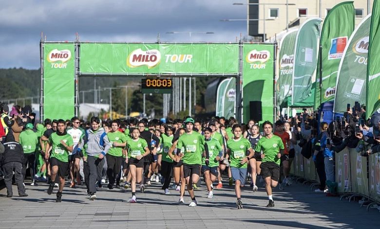 Más de ocho mil escolares dieron vida al regreso de la Corrida Milo en Puerto Montt