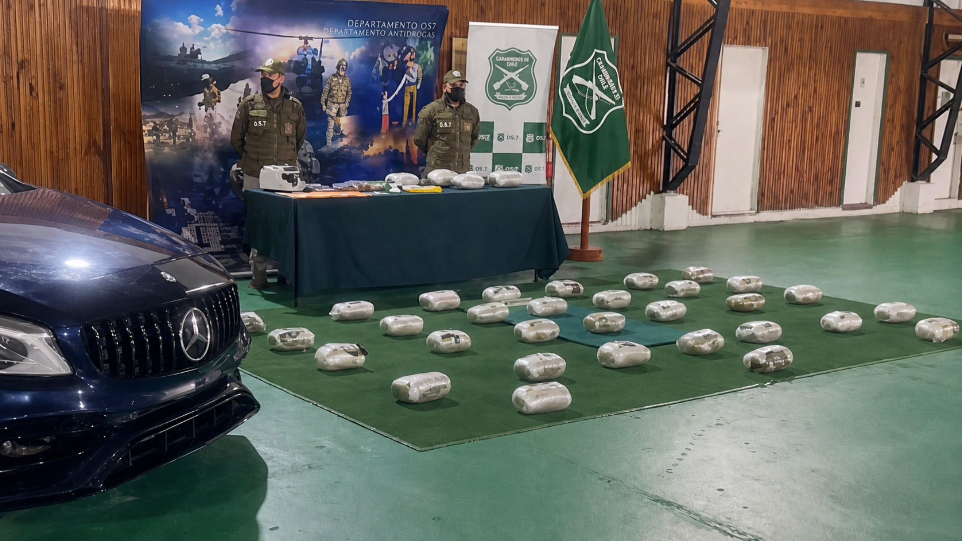 Operativo policial deja más de 40 kilos de droga incautados y detenciones en el sur