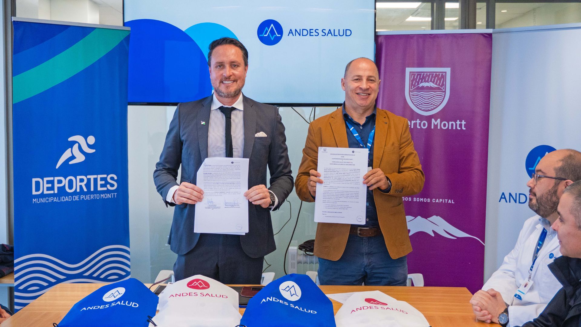 Convenio entre Andes Salud y Municipalidad de Puerto Montt permitirá mejorar el acceso a salud de más de 200 deportistas locales