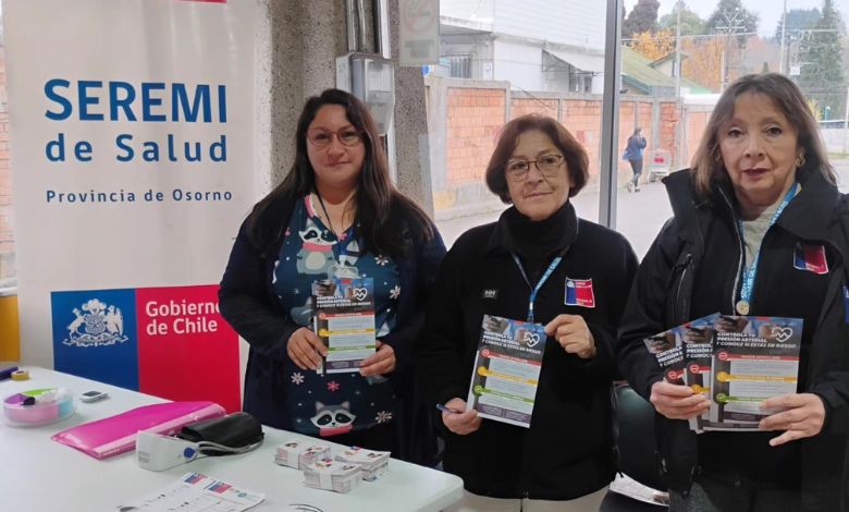 Realizan operativo preventivo de salud en terminal de buses de Osorno