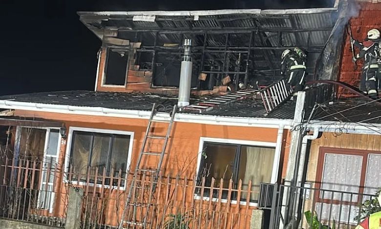 Incendios movilizaron a seis compañías de Bomberos durante la noche en Puerto Montt
