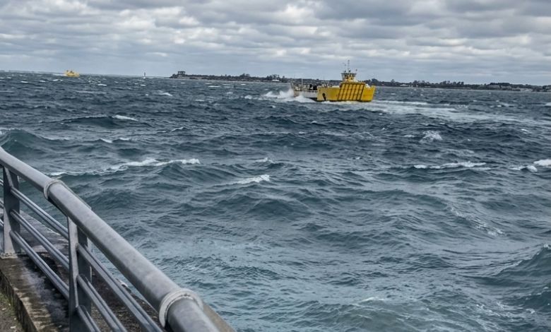 Viento y marejadas afectan la conectividad marítima en la Región de Los Lagos