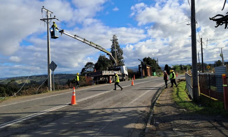Saesa concentra este viernes trabajos de reposición en Ancud, Quinchao y Castro