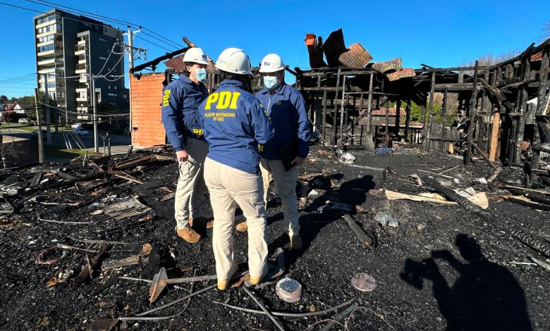 PDI Los Lagos investiga incendio que afectó dependencias del Regimiento Arauco de Osorno