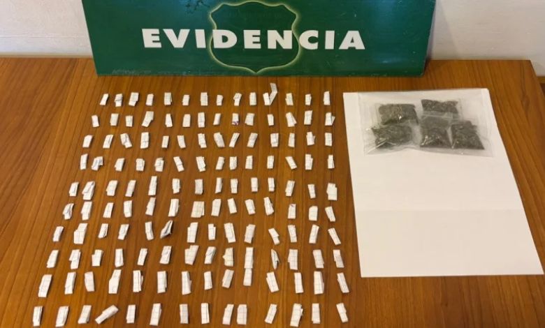 Detienen a hombre con 140 dosis de cocaína en Puerto Montt