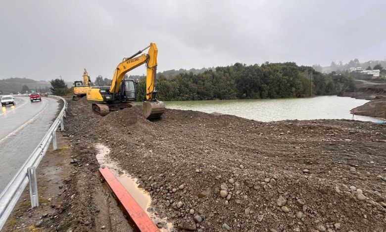 Bypass de Castro retoma tránsito parcial tras trabajos en alcantarilla de La Chacra