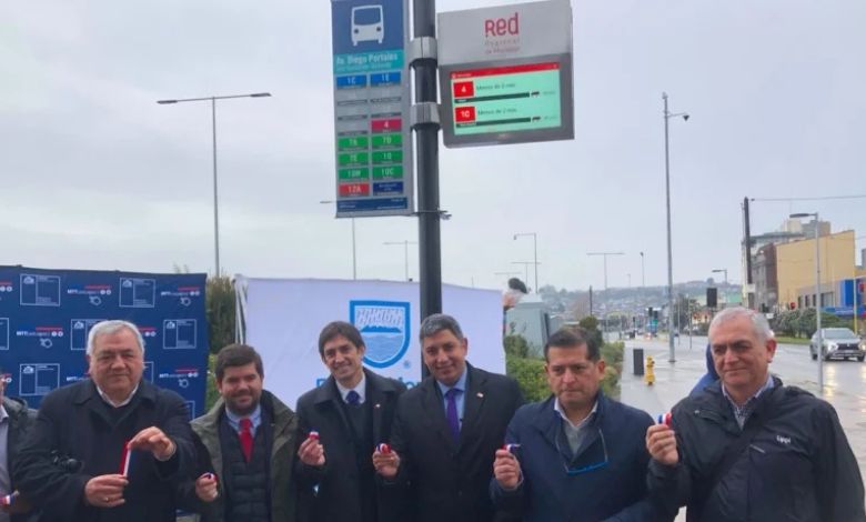 Puerto Montt estrena paneles que informan en tiempo real la llegada de buses