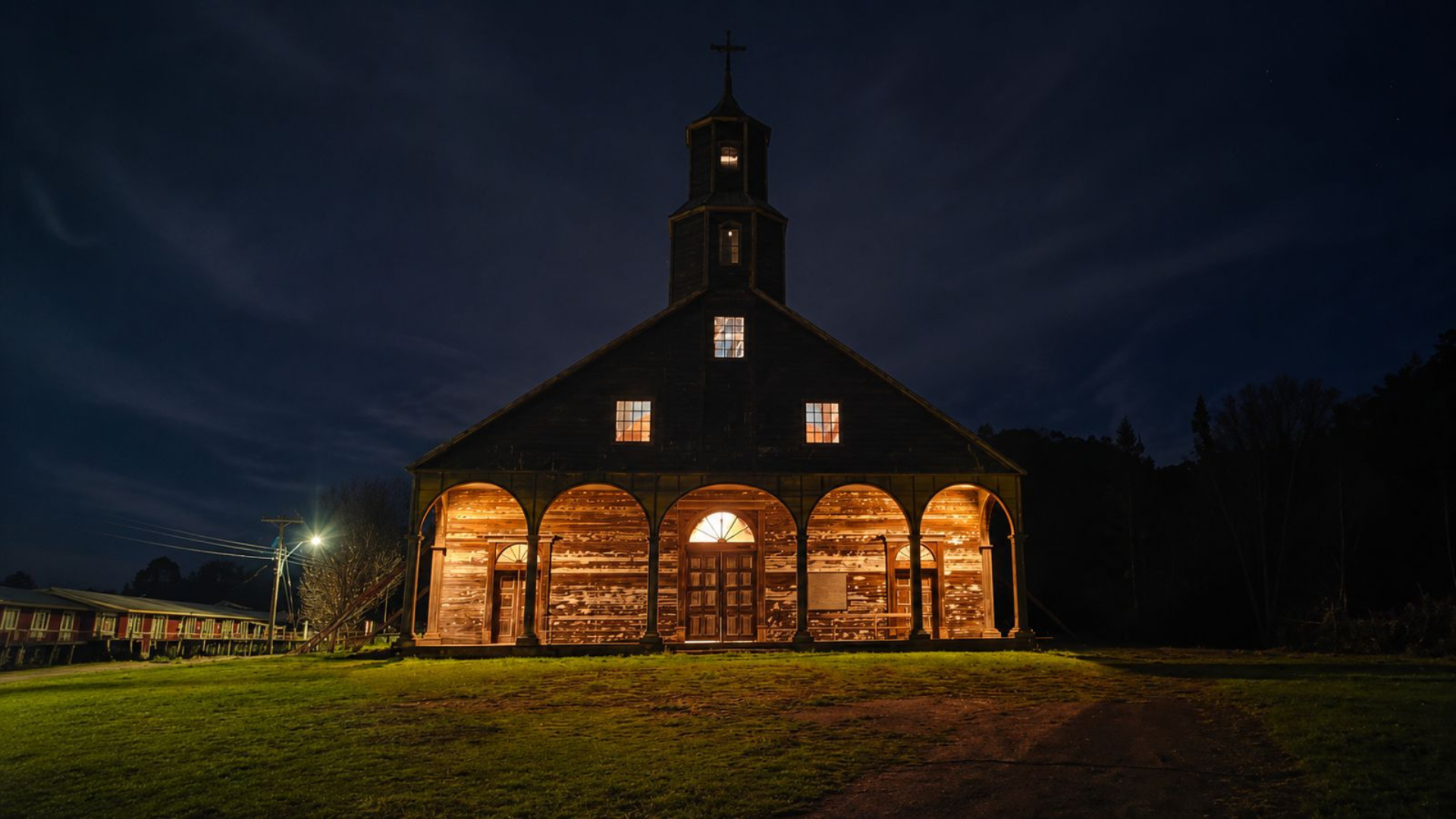 Grupo Saesa inicia la celebración de sus 100 años con renovación eléctrica de iglesia patrimonial de Villa Quinchao