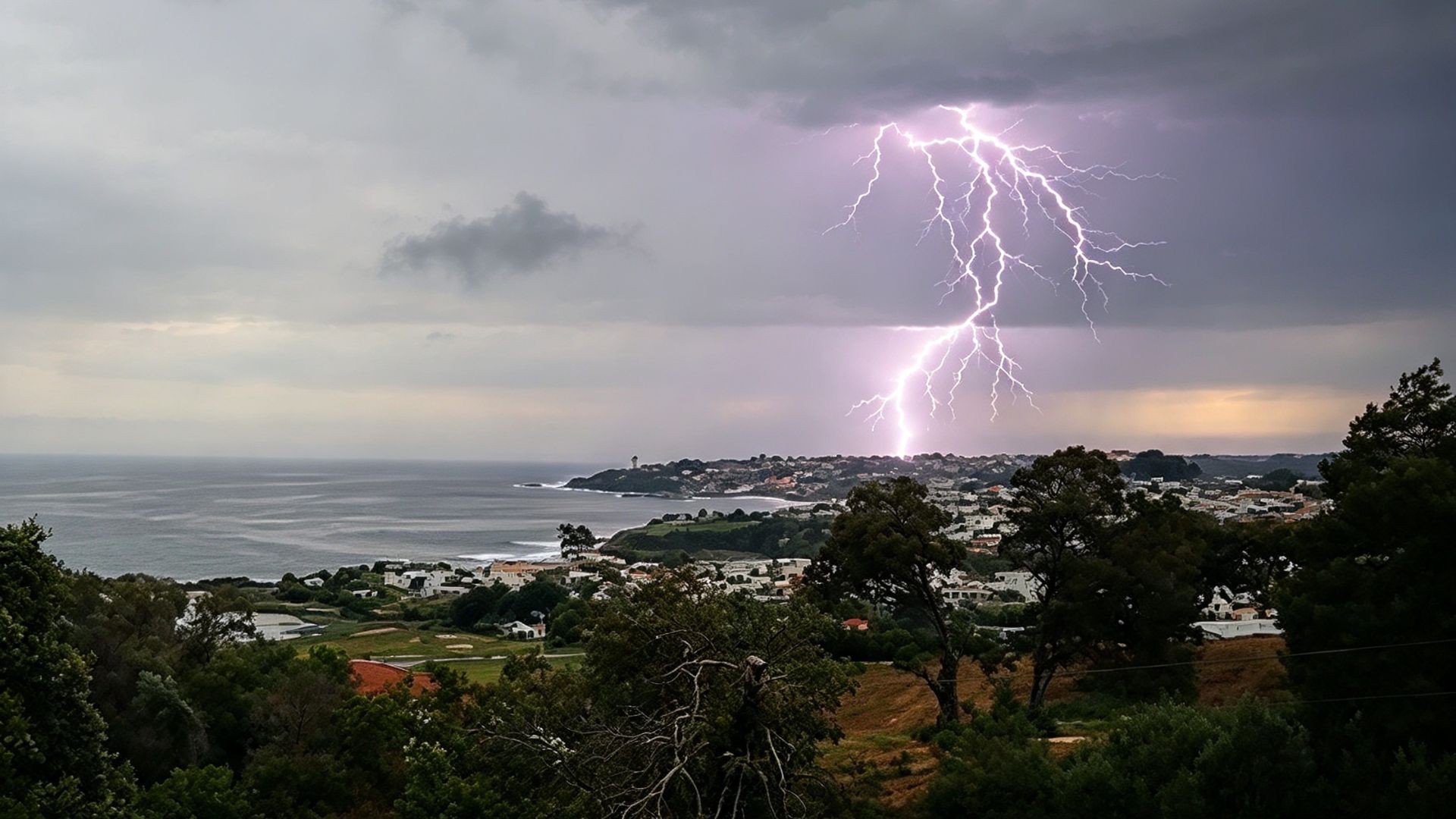 Meteorología advierte posibles tormentas eléctricas en el Archipiélago de Chiloé