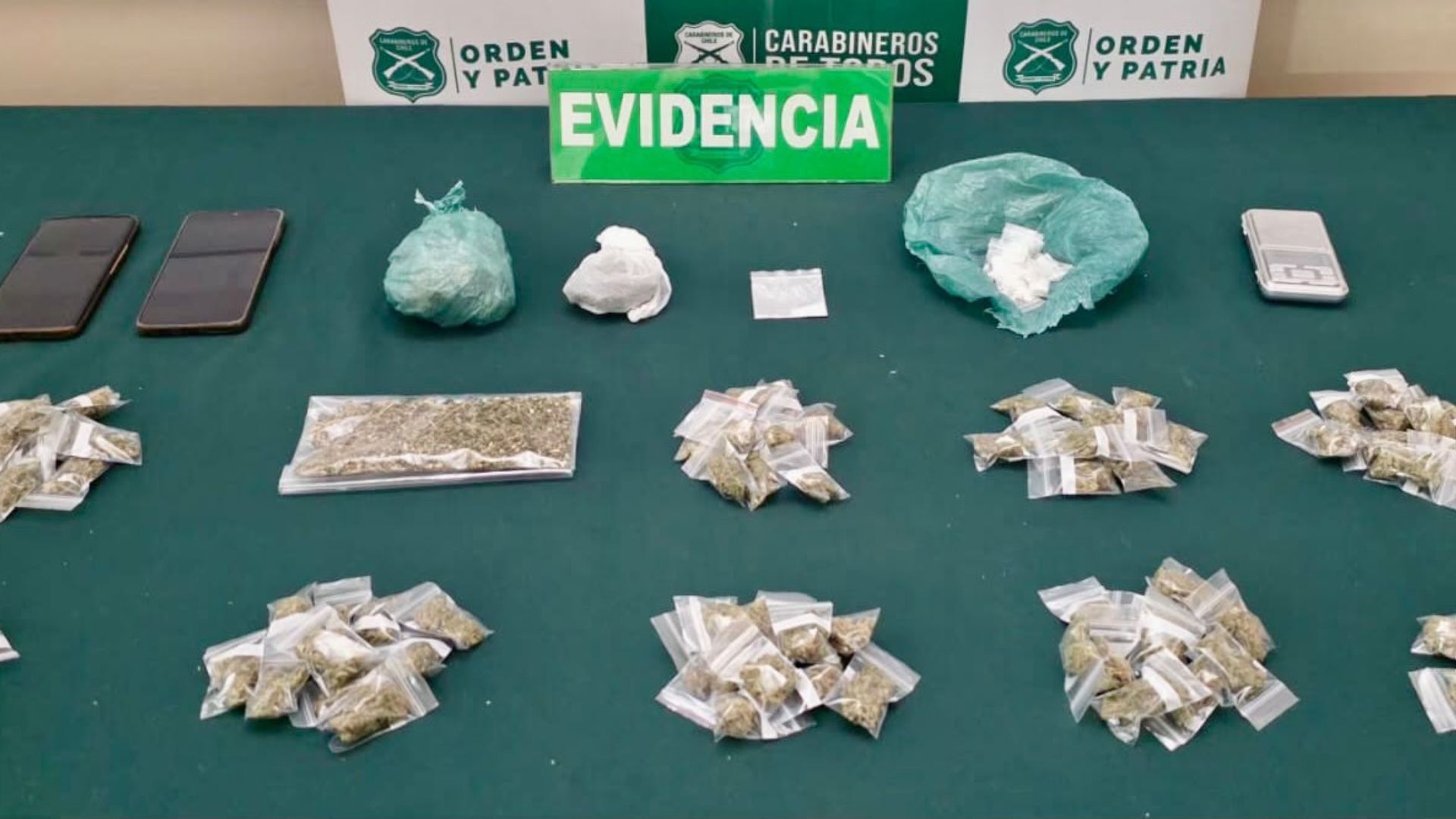 Carabineros desarticula clan familiar dedicado al tráfico de drogas en la comuna de Maullín