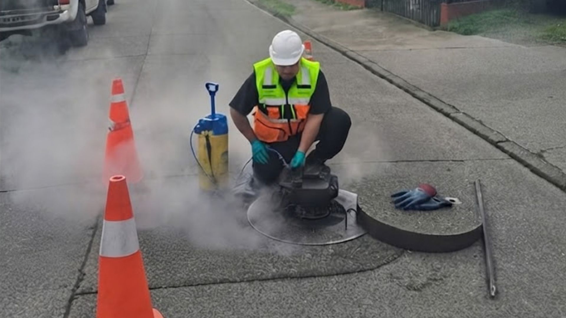 Suralis despliega nueva campaña de pruebas de humo para detectar conexiones irregulares de aguas lluvias al alcantarillado en Puerto Varas