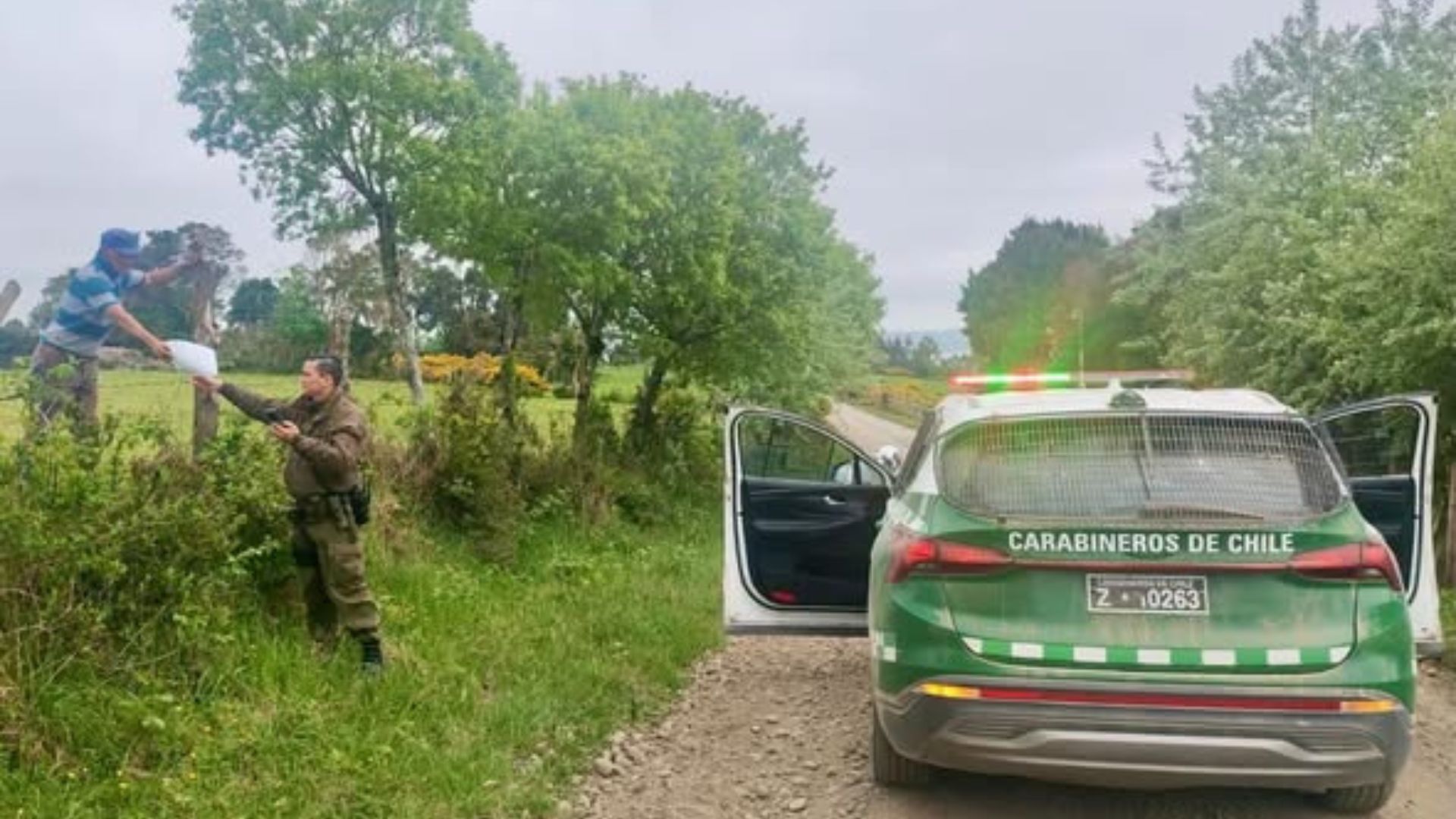 Carabineros despliega campaña contra incendios forestales en Isla Puluqui