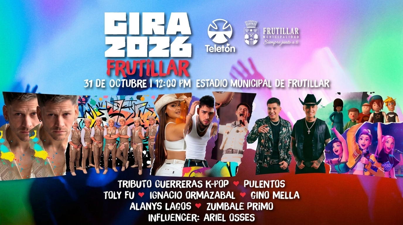 Frutillar se prepara para recibir la Caravana Teletón 2026 con un gran espectáculo solidario y actividades para toda la familia